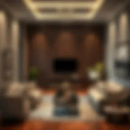 Spacious family room interior in Al Khail Gate