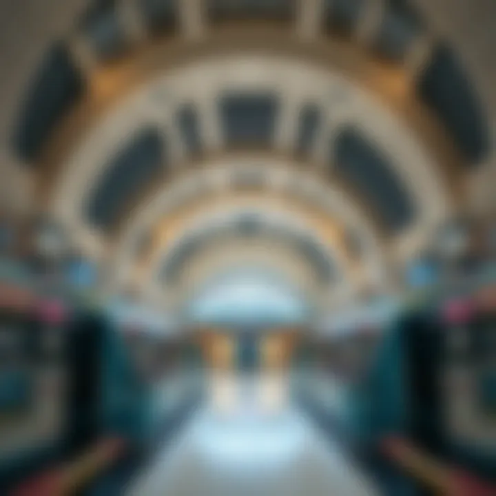 Interior design elements of Al Nahda Metro Station highlighting architectural features