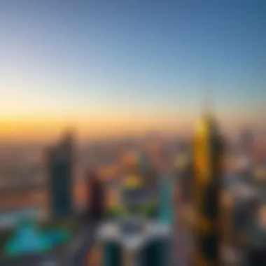 Breathtaking panoramic view from the top of Al Shatha Tower