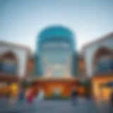 Exterior view of Al Yahar Mall showcasing its architectural beauty