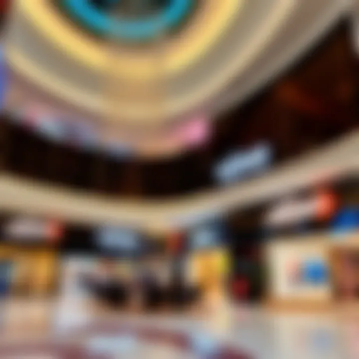 Interior design of Al Yahar Mall highlighting shopping areas