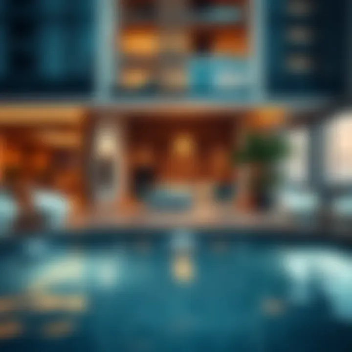 Amenities at Azizi Building Luxurious amenities available in and around Azizi Building, highlighting modern living.