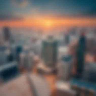 Strategic Location of Azizi Building Aerial view of the Azizi Building emphasizing its strategic location in Dubai's real estate market.