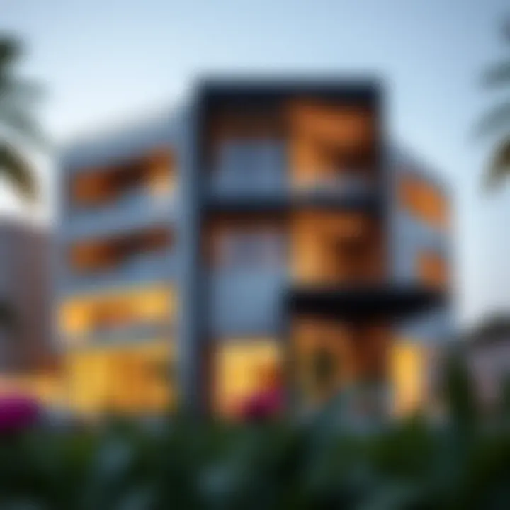 Stunning exterior view of Badrah Residence showcasing modern architecture