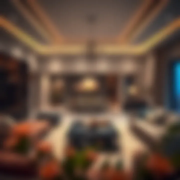 Elegant living space inside Badrah Residence highlighting design elements