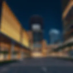 Modern architectural design of the Bayan Business Center