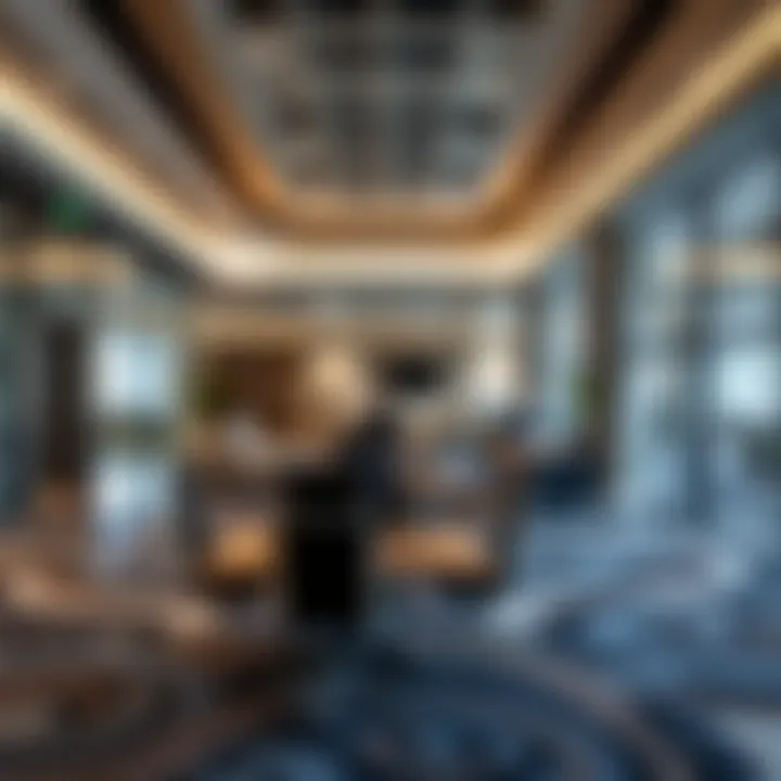 Inside the Bayan Business Center Interior view showcasing the business facilities