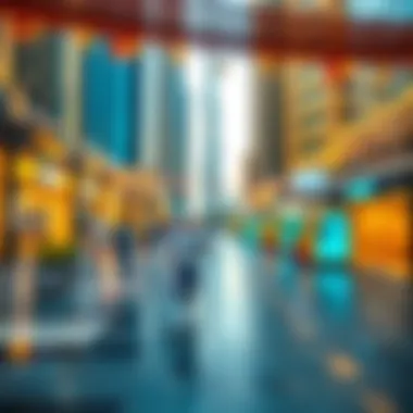 Vibrant lifestyle scenes in the Burj Khalifa area