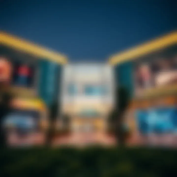 Exterior view of Central Mall showcasing its modern design