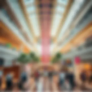 Interior layout of Central Mall highlighting retail spaces