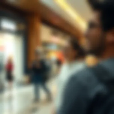 Visitors enjoying the amenities of Central Mall