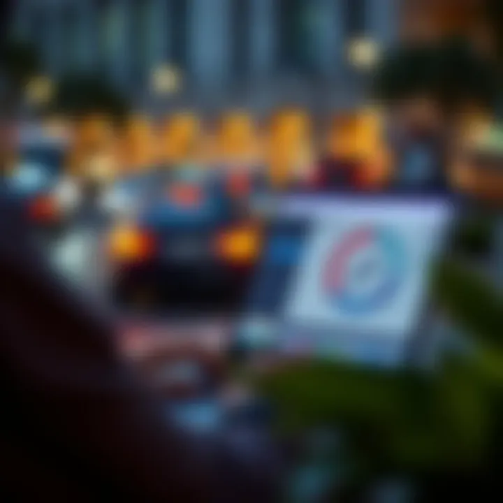 Accessing Traffic Fine Resources Online A person using a laptop to access traffic fine resources online