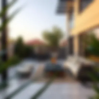 Outdoor view and garden area of Arabella Mudon