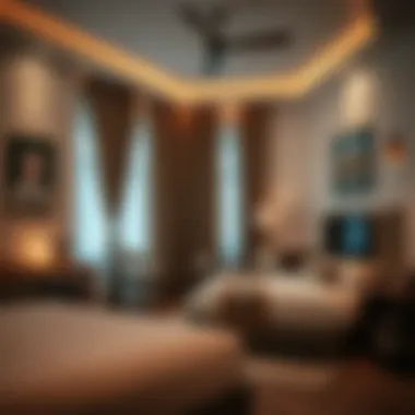Inviting Room Amenities Cozy room interior highlighting rental amenities in Al Nahda.