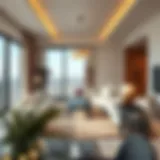 Modern Living Room in Al Fahanig Apartment