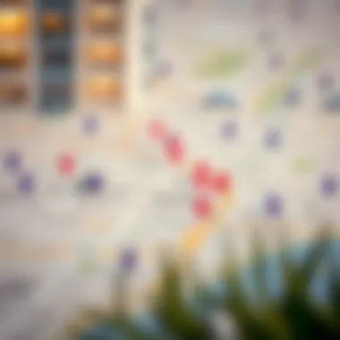 Rental Locations in Dubai Map highlighting prime rental locations in Dubai