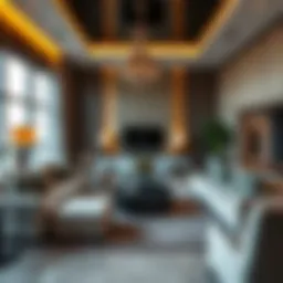 Luxurious living room in a Damac property