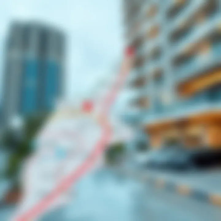 Top Locations for Studio Flats in Dubai Map highlighting top locations for studio flats in Dubai