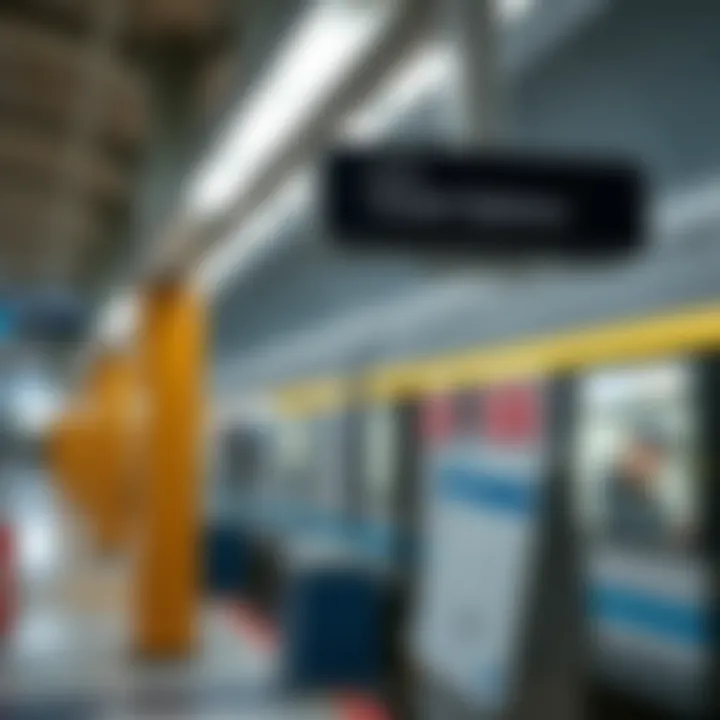 Ticket options at a Dubai Metro station