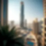A panoramic view of the Sabkha Tower showcasing its innovative architectural design.