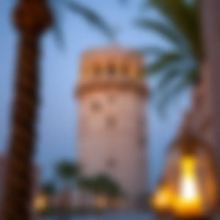 A collage of the Sabkha Tower's historical context and its impact on local culture.