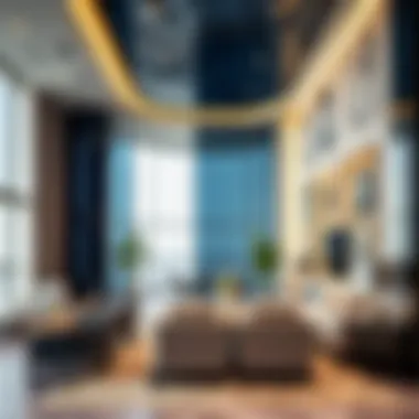 The interior of Sabkha Tower highlighting its luxurious amenities and modern spaces.