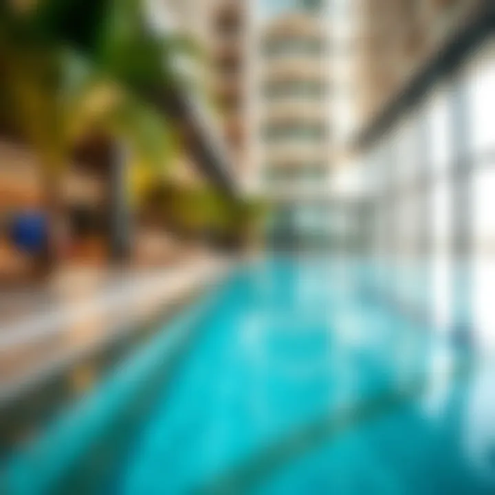 Vibrant Amenities at Coral Tower Vibrant amenities offered at Coral Tower, including the pool and fitness area