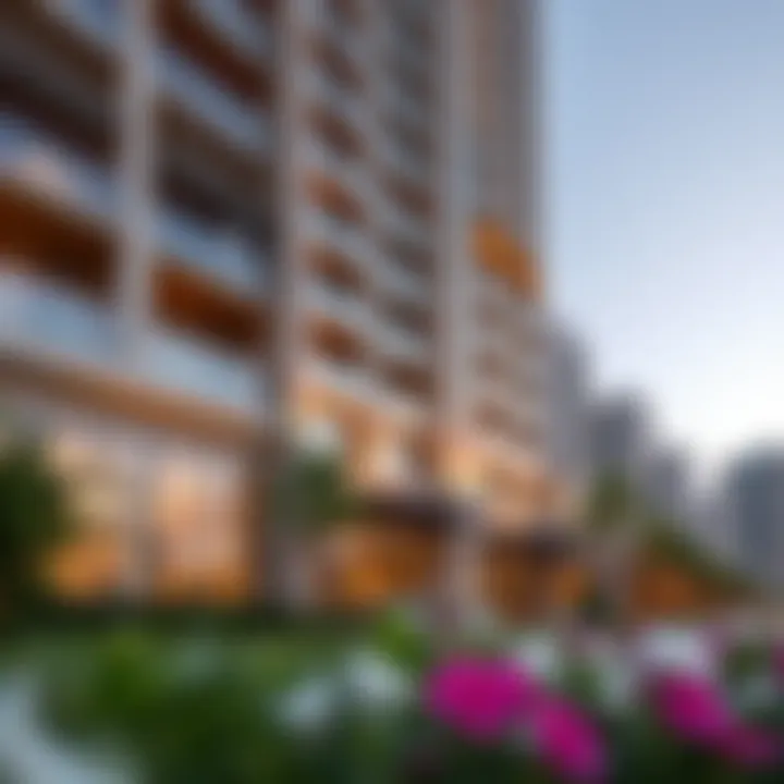 Striking Architectural Design of Damac Vera Residences Architectural exterior view of Damac Vera Residences