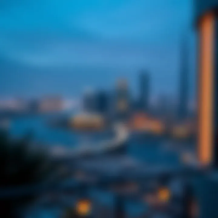 Stunning Panoramic View of Dubai Skyline Panoramic view of Dubai skyline near Damac Vera Residences