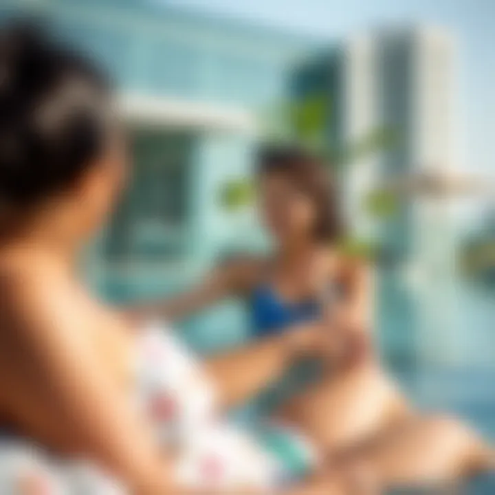 Resident Experience at Damac Vera Residences Resident enjoying the facilities at Damac Vera Residences