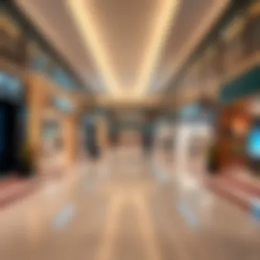 Dynamic Retail Spaces within Dera City Center Interior shot of Dera City Center highlighting retail spaces
