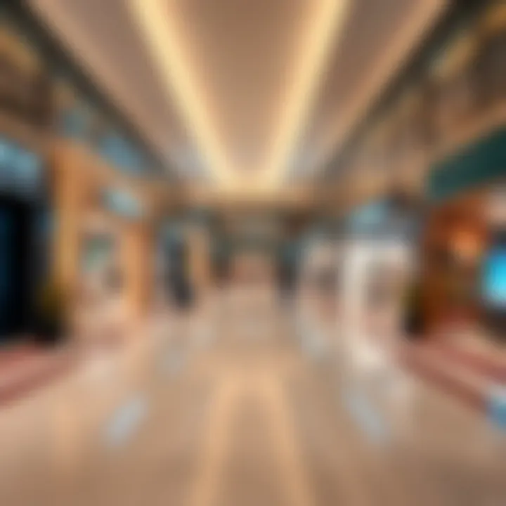 Dynamic Retail Spaces within Dera City Center Interior shot of Dera City Center highlighting retail spaces