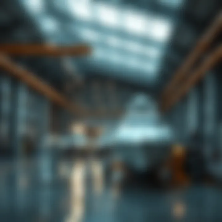 Modern marine engineering facilities equipped with advanced technology