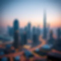 Stunning skyline view of Dubai featuring dome tower clusters