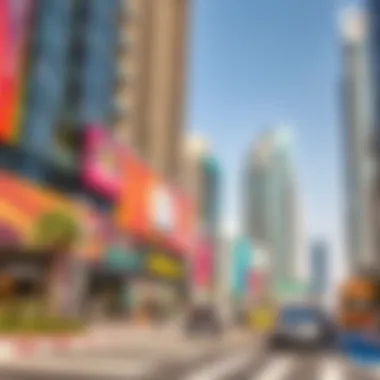 Commercial Opportunities in Dubai Vibrant commercial property in a bustling Dubai district