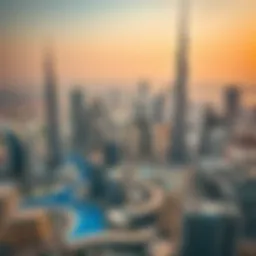 Panoramic view of Dubai skyline showcasing luxury real estate
