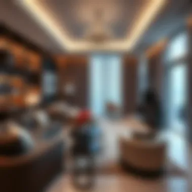 Luxurious Interior of Elan Tilal Al Ghaf Residence Interior of a luxury apartment in Elan Tilal Al Ghaf emphasizing comfort and style