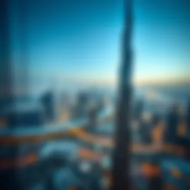 Panoramic View from Burj Khalifa's Observation Deck Panoramic view from the observation deck of Burj Khalifa