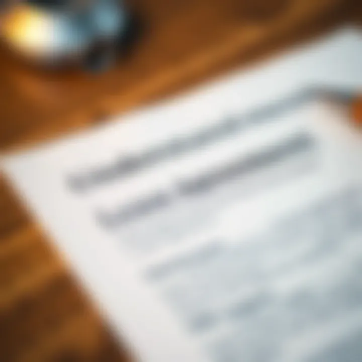 Understanding Lease Agreements A close-up of a lease agreement with essential terms highlighted