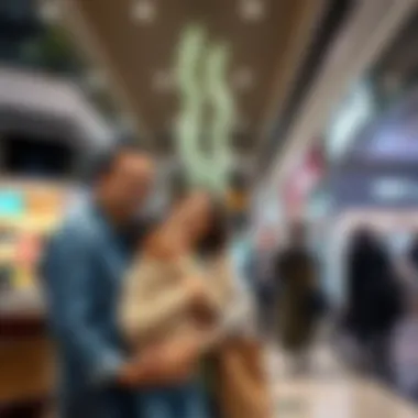 Family-Friendly Shopping Experience in Dubai's Malls A family enjoying their shopping experience in an affordable mall