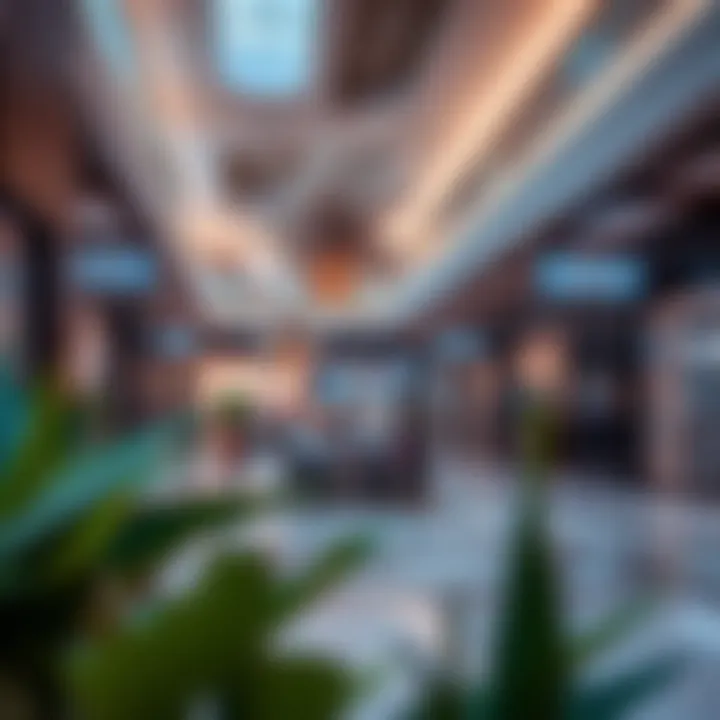 Comfortable Lounge Areas in Dubai's Malls Relaxing lounge area providing comfort for shoppers in a mall