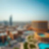 Aerial View of Al Badia Festival City Aerial view of Al Badia Festival City showcasing its architecture