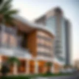 Exterior view of Al Ferdous Building showcasing modern architecture