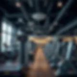 Interior view showcasing gym equipment