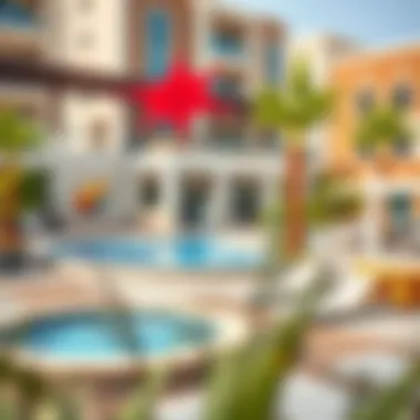 Community Amenities in Al Maya Vibrant community amenities in Al Maya, depicting leisure and lifestyle.