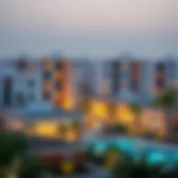 Scenic view of Al Qusais neighborhood showcasing modern architecture