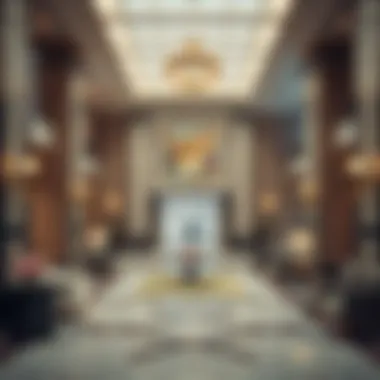 Interior Lobby of Al Zarooni Building An interior shot capturing the elegant lobby and design aesthetic of the Al Zarooni Building.