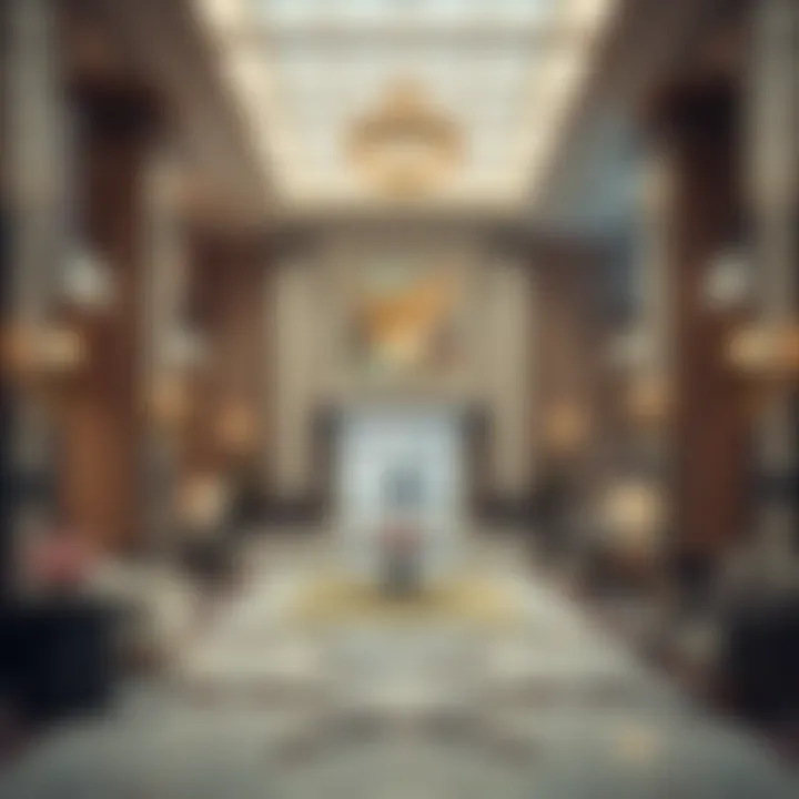 Interior Lobby of Al Zarooni Building An interior shot capturing the elegant lobby and design aesthetic of the Al Zarooni Building.