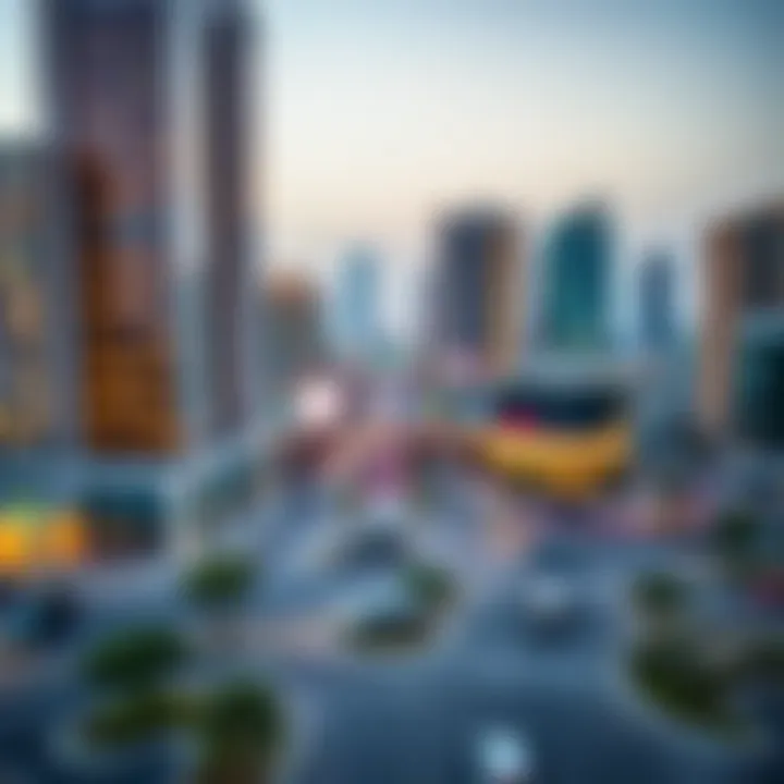 Surrounding Area of Al Zarooni Building A panoramic view of the surrounding area emphasizing the Al Zarooni Building's strategic location.