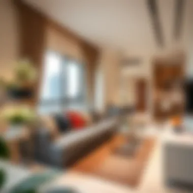 Elegant Interiors of a 1 BHK Apartment Modern 1 BHK apartment interiors